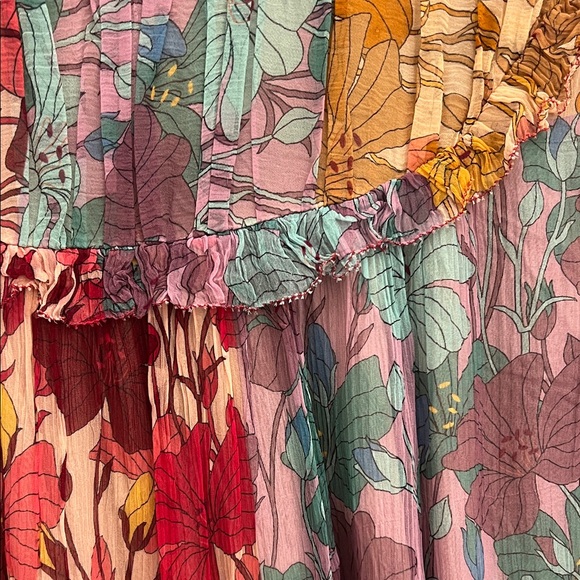 Floral Ruffle Neck Blouse - Picture 4 of 4